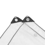 Lona transparente con ojales polietileno 10x10 m