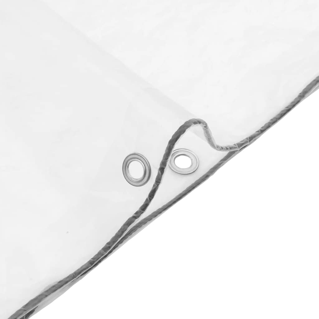 Lona transparente con ojales polietileno 10x10 m