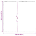 Lona transparente con ojales polietileno 10x10 m