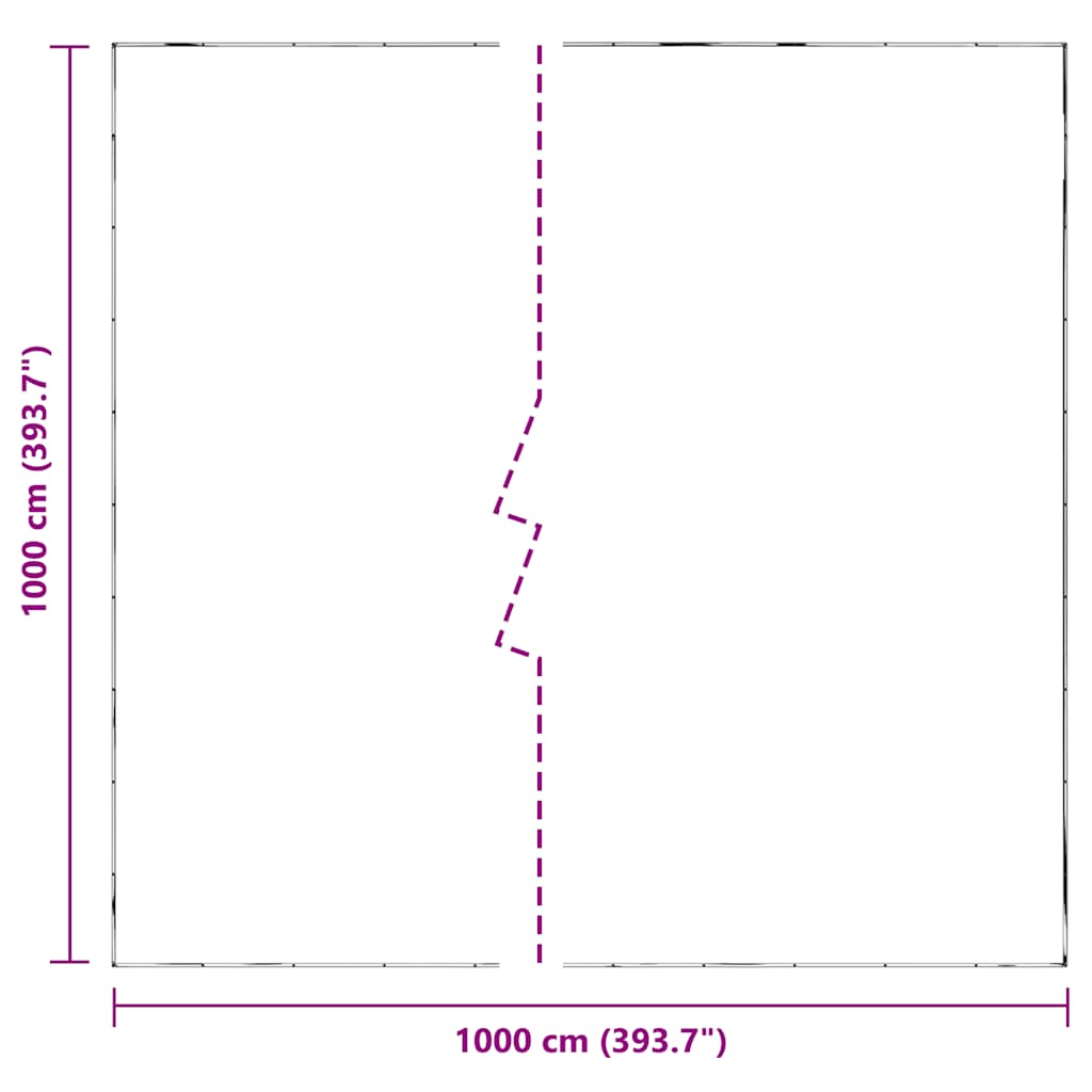 Lona transparente con ojales polietileno 10x10 m