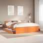 Cama sin colchón blanca 180x200 cm madera de ingeniería