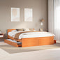 Cama sin colchón blanca 180x200 cm madera de ingeniería