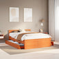 Cama con cabecero madera de ingeniería gris hormigón 150x200 cm