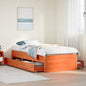 Cama sin colchón blanca 180x200 cm madera de ingeniería