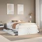 Cama sin colchón blanca 180x200 cm madera de ingeniería