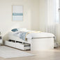Cama sin colchón blanca 180x200 cm madera de ingeniería