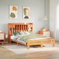 Cama con estantería sin colchón madera maciza 100x200 cm