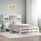 Cama con estantería sin colchón madera maciza 100x200 cm
