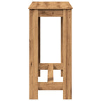 Mesa alta bar madera ingeniería roble artisian 102x50x103,5 cm