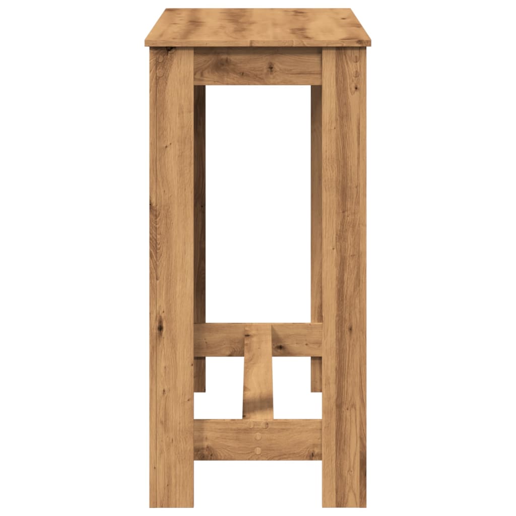 Mesa alta bar madera ingeniería roble artisian 102x50x103,5 cm