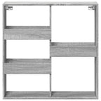 Armario de pared madera de ingeniería gris Sonoma 80x15x80 cm