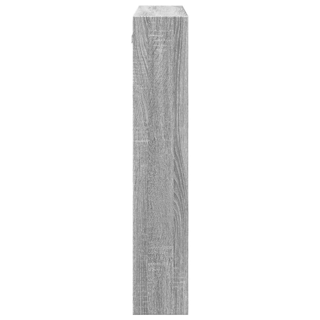 Armario de pared madera de ingeniería gris Sonoma 80x15x80 cm