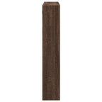 Armario de pared madera de ingeniería marrón roble 80x15x80 cm