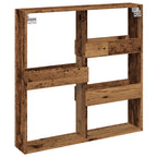 Armario de pared madera ingeniería madera envejecida 80x15x80cm