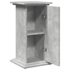 Pedestal expositor con almacenaje gris hormigón 31x30x60 cm