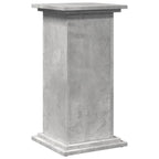 Pedestal expositor con almacenaje gris hormigón 31x30x60 cm