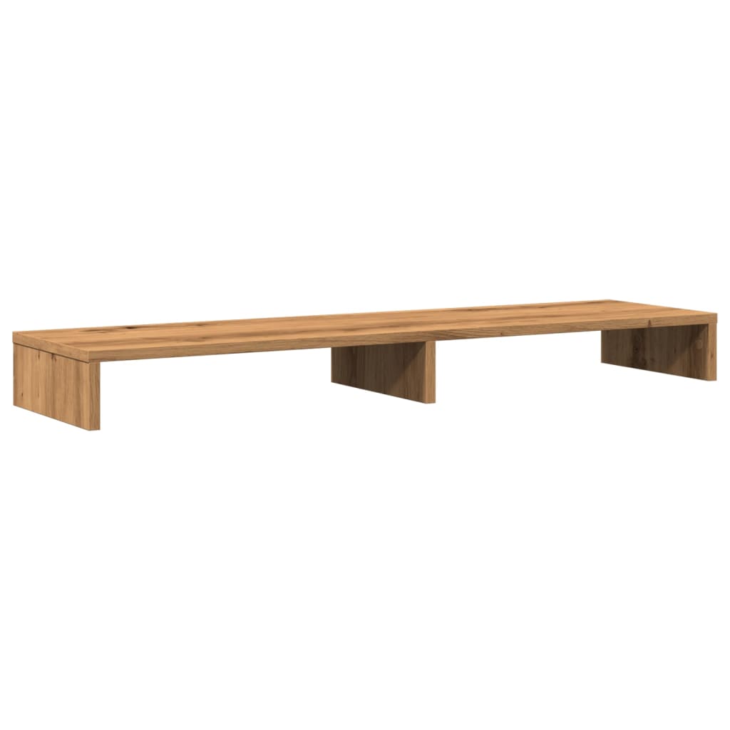 Soporte de pantalla madera ingeniería artisian 100x27x10 cm