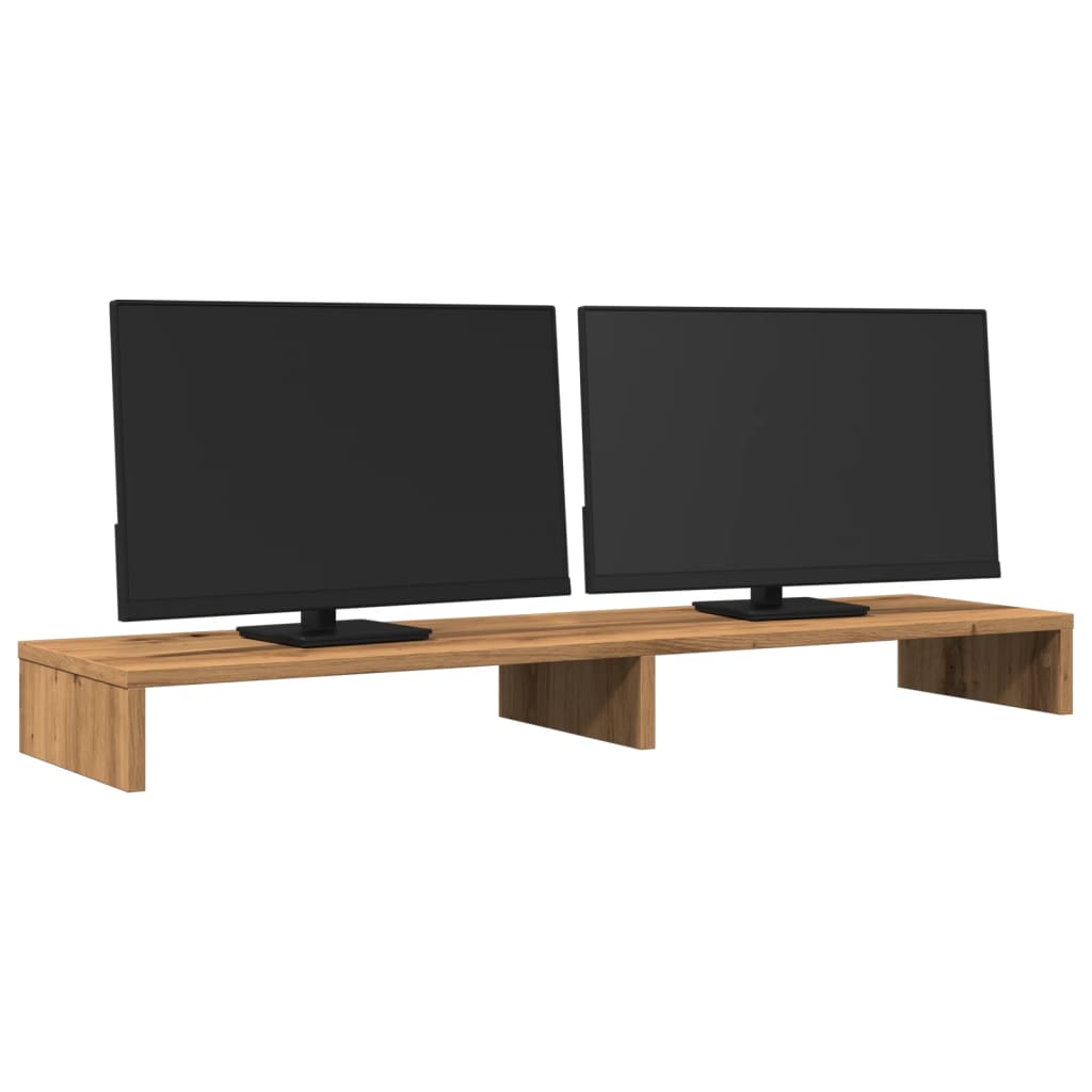 Soporte de pantalla madera ingeniería artisian 100x27x10 cm