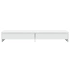 Soporte para monitor con cajones blanco 100x27x15 cm madera de ingeniería