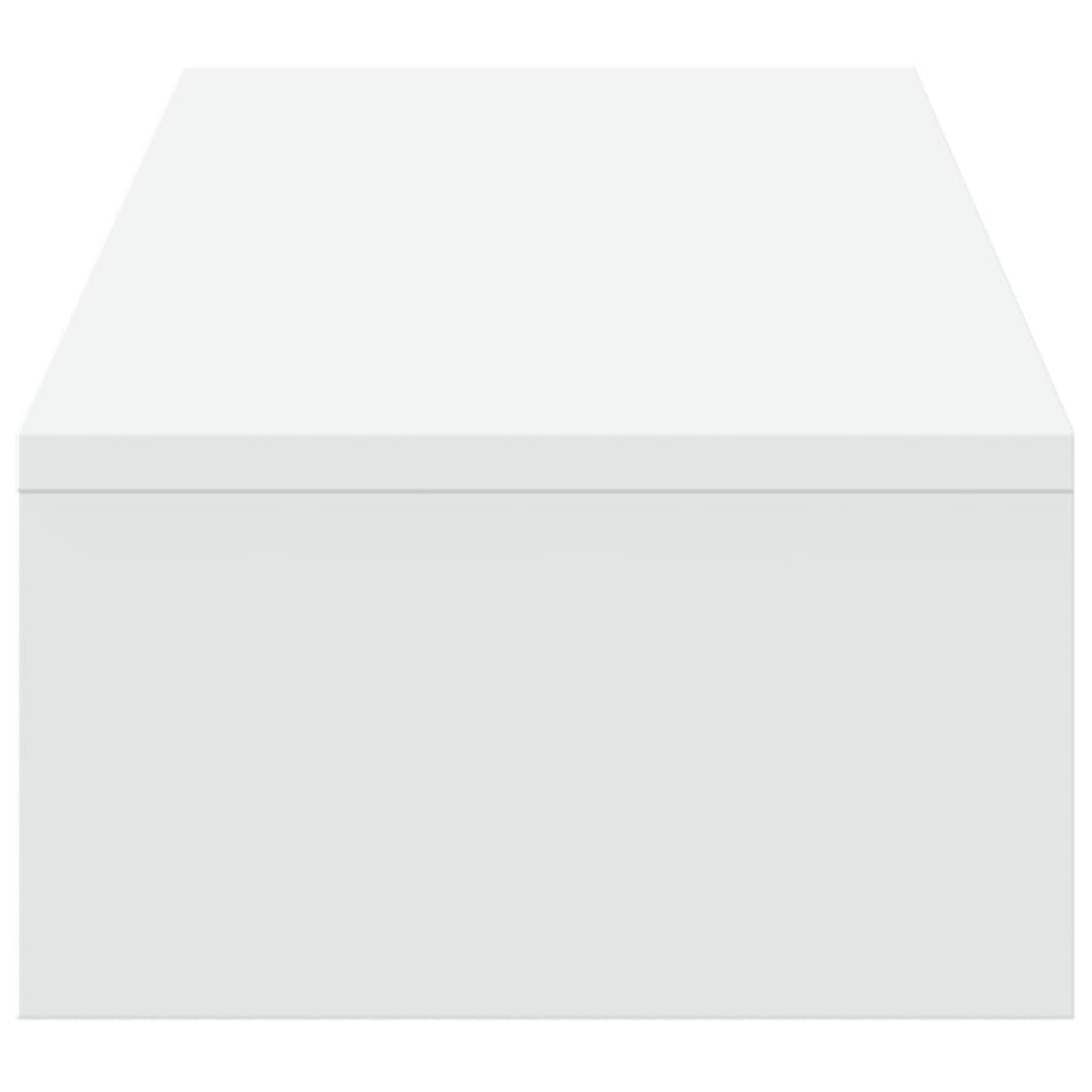 Soporte para monitor con cajones blanco 100x27x15 cm madera de ingeniería