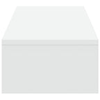 Soporte para monitor con cajones blanco 100x27x15 cm madera de ingeniería
