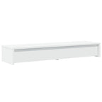 Soporte para monitor con cajones blanco 100x27x15 cm madera de ingeniería