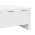 Soporte para monitor con cajones blanco 100x27x15 cm madera de ingeniería