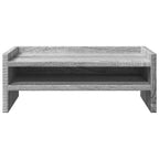 Soporte de pantalla madera ingeniería gris Sonoma 42x24x16 cm