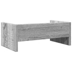 Soporte de pantalla madera ingeniería gris Sonoma 42x24x16 cm