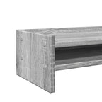 Soporte de pantalla madera ingeniería gris Sonoma 42x24x16 cm