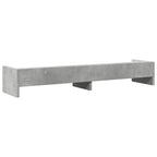 Soporte de monitor madera ingeniería gris hormigón 100x24x16 cm