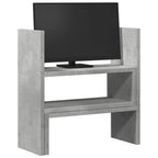 Organizador de escritorio ajustable gris hormigón 40x17x41 cm
