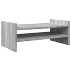 Soporte de pantalla madera ingeniería gris Sonoma 50x27x20 cm