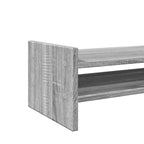 Soporte de pantalla madera ingeniería gris Sonoma 50x27x20 cm