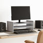 Soporte de pantalla madera ingeniería gris Sonoma 50x27x20 cm