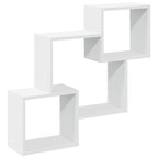 Armario de pared madera de ingeniería blanco 78x18x71 cm