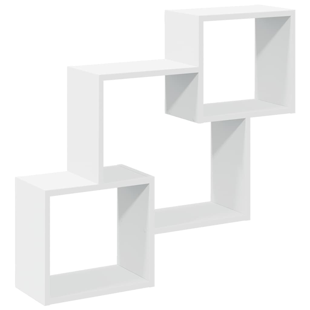 Armario de pared madera de ingeniería blanco 78x18x71 cm