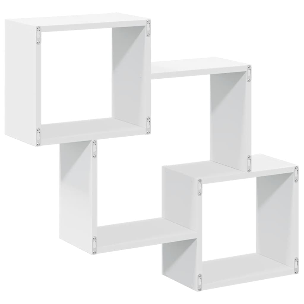 Armario de pared madera de ingeniería blanco 78x18x71 cm