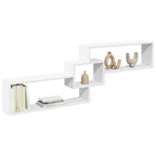 Armario de pared madera de ingeniería blanco 158x18x53 cm