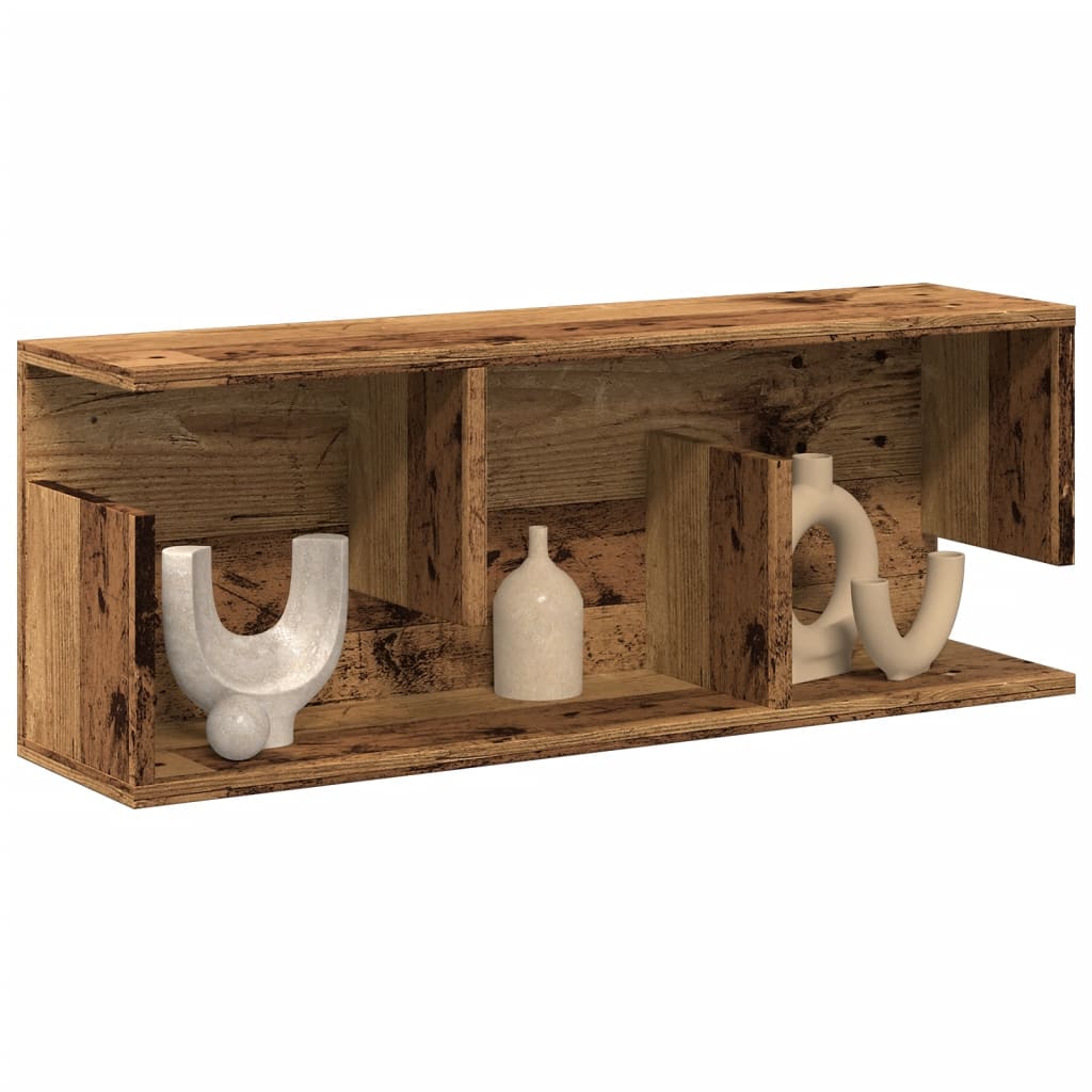 Engineered Wood Wall Cabinet Oak Handcrafted 70x16.5x30 cm