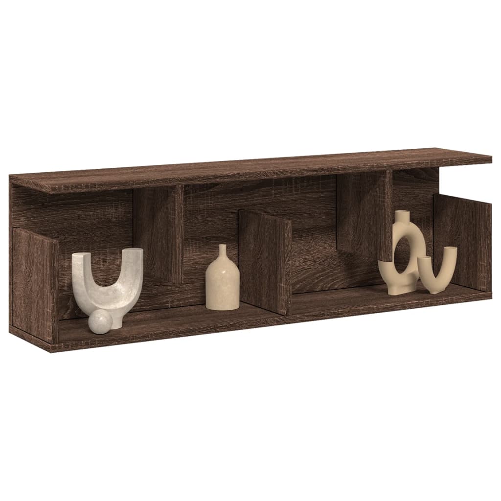 Engineered Wood Wall Cabinet Oak Handcrafted 70x16.5x30 cm