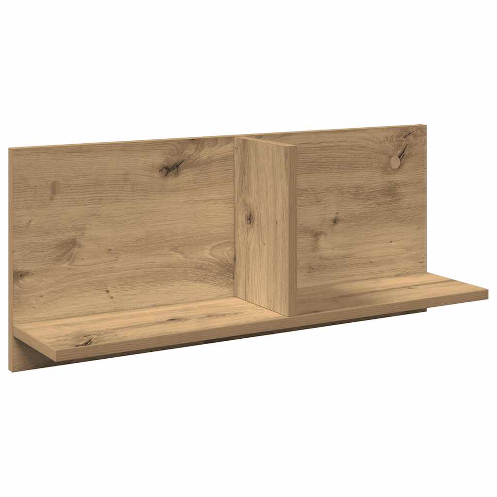 Armario pared madera ingeniería roble artesanal 70x16,5x30 cm