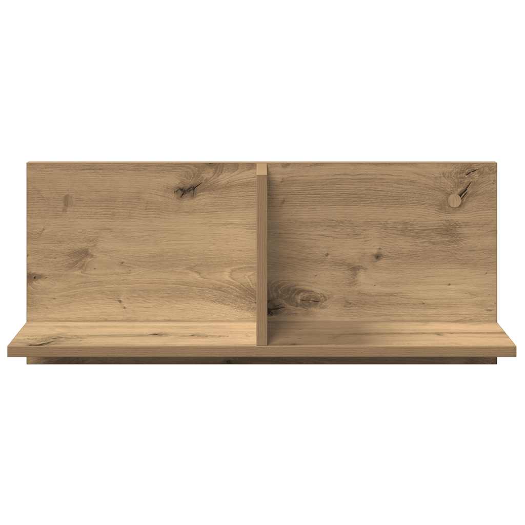 Armario pared madera ingeniería roble artesanal 70x16,5x30 cm