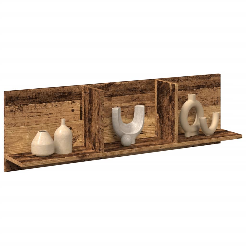 Engineered Wood Wall Cabinet Oak Handcrafted 70x16.5x30 cm