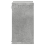 Armario de pared madera ingeniería gris hormigón 60x16x30 cm