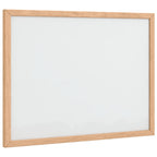 Pizarra blanca magnética con marco de madera de pino 40x30 cm