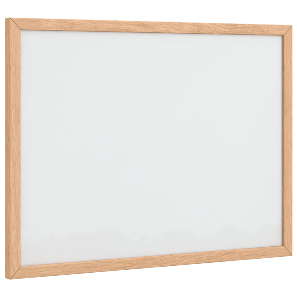 Pizarra blanca magnética con marco de madera de pino 40x30 cm