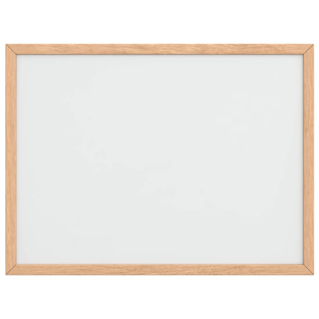 Pizarra blanca magnética con marco de madera de pino 40x30 cm