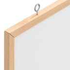 Pizarra blanca magnética con marco de madera de pino 40x30 cm