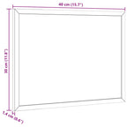 Pizarra blanca magnética con marco de madera de pino 40x30 cm